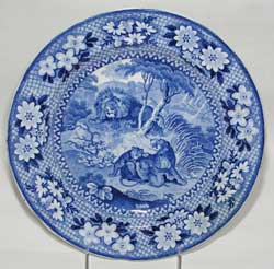 Adams, Lions Pattern Plate, ca. 1820