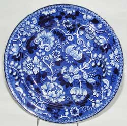Unknown Maker, Floral Pattern Plate, ca. 1835