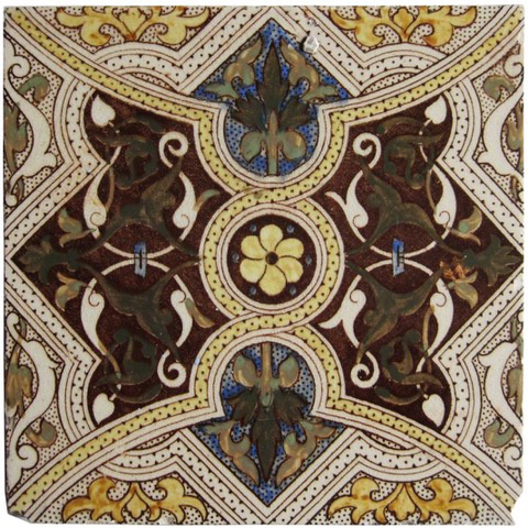 "No. 111" Flower with Dotted Roads