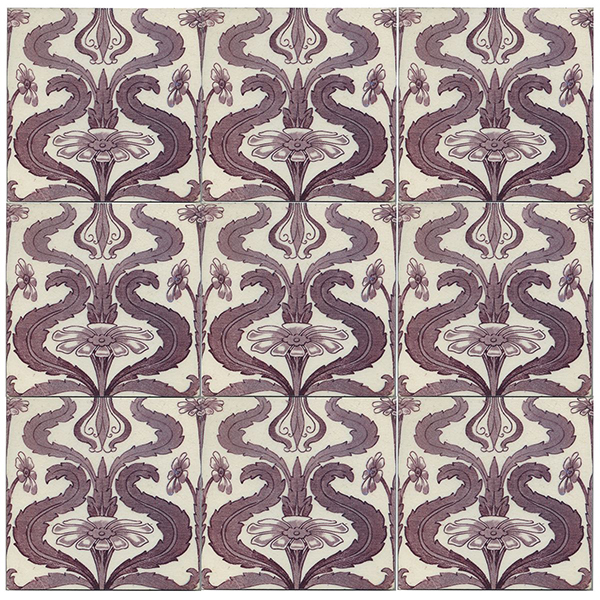 Purple Feathers set of 9